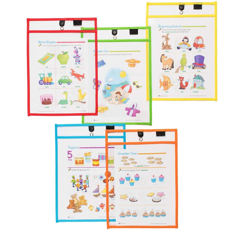 Two Point Magnetic Dry Erase Pockets by Two Point (10-Pack) - Portrait - Clear Dry Erase Pocket Sleeves, Job Shop Ticket Holders, Clear Paper Sleeves Protector, Magnetic Folder Pouch - Image 5